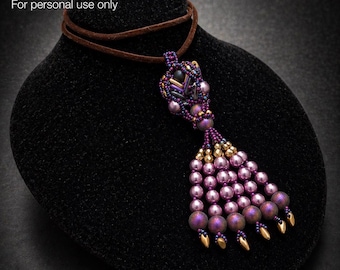 Bead Tutorial: Folded Tassel Pendant Pattern (PDF)