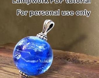 Memory Bead with Ashes Tutorial: Lampwork Glass (104COE) (Digital Download)