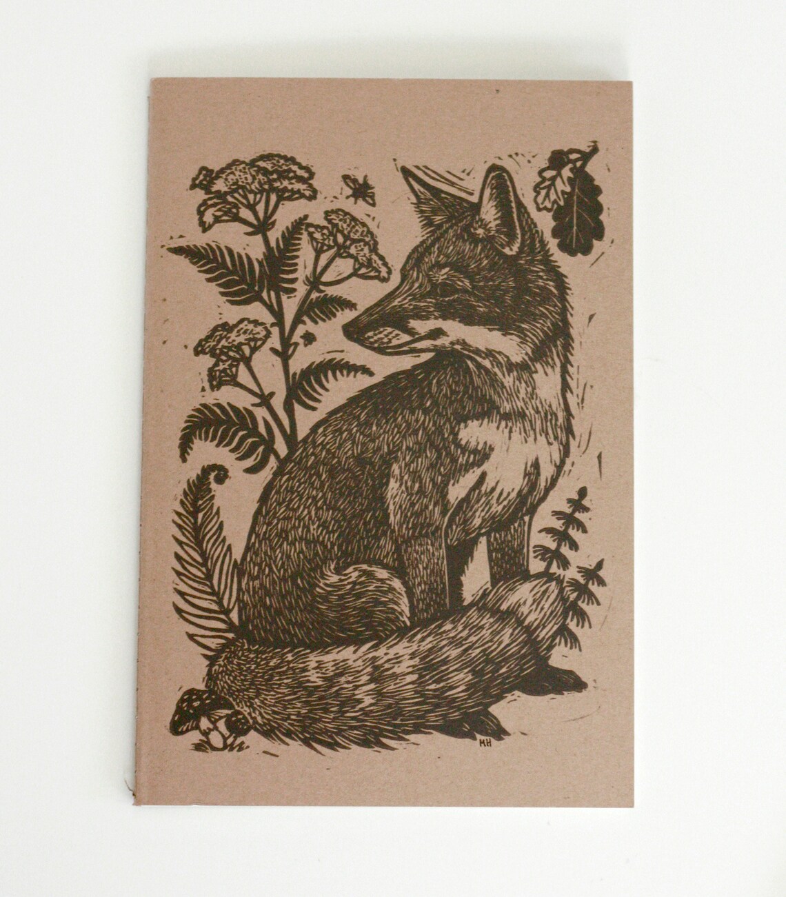 Fox Journal Notebook. Fox bullet journal. Fox Travel Journal. | Etsy