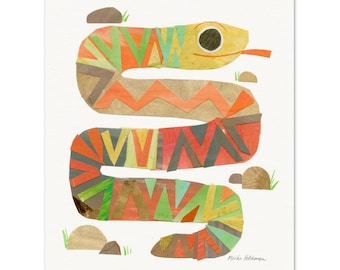 Snake Collage Print