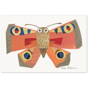 Peacock Butterfly Collage Print 30x45 cm / 12x18″