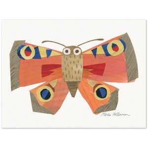 Peacock Butterfly Collage Print 30x40 cm / 12x16″