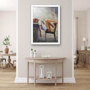 Woman Wall Art – Sensual Female Figure Canvas Print – Modern Bedroom and Living Room Decor Painting, Sensual Canvas, Female Figure Art