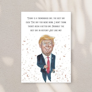 Funny Trump Birthday Card, Political Birthday Card, Humor-Joke Trump Card, Party Trump Card, Digital Trump Card, DIY Trump Card