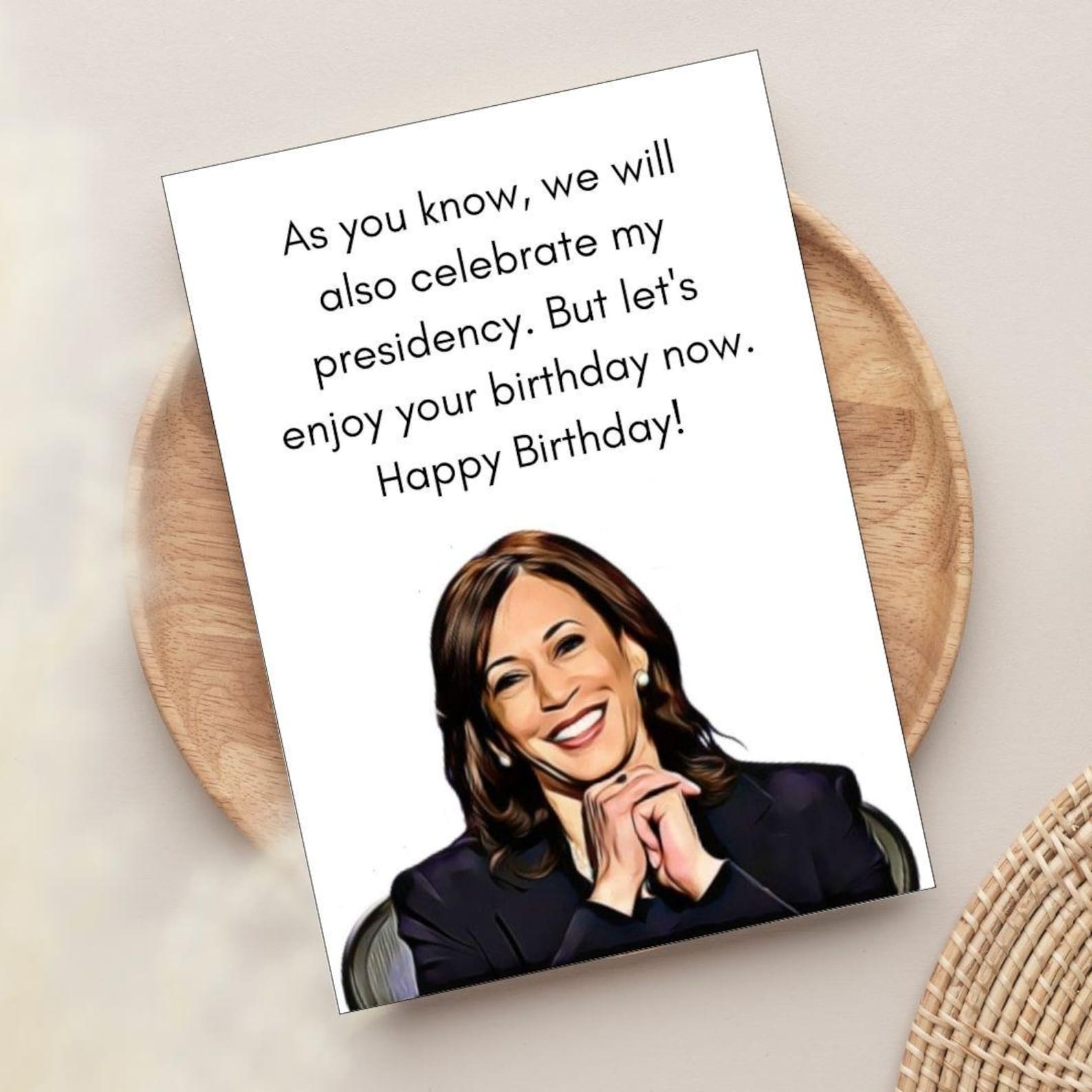 Funny Kamala Birthday Card, Kamala Birthday Gift, Political Humor Card