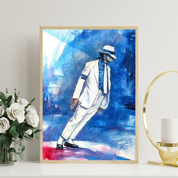 Michael Jackson Lean Dance Canvas – Iconic Pop Star Wall Art