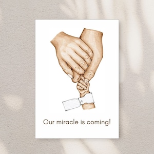 Pregnancy Card, Family Surprise Card, Baby on The Way Card, Expecting Baby Card, Announcement Card, Printable Baby Card