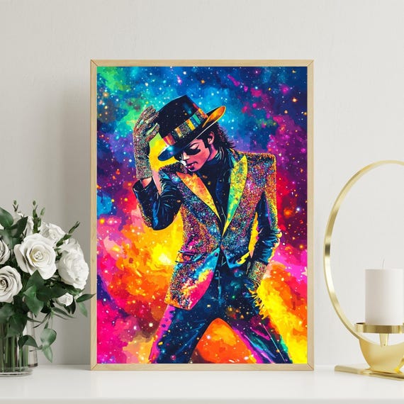 Michael Jackson Wall Art, Michael Jackson Ready to Hanging