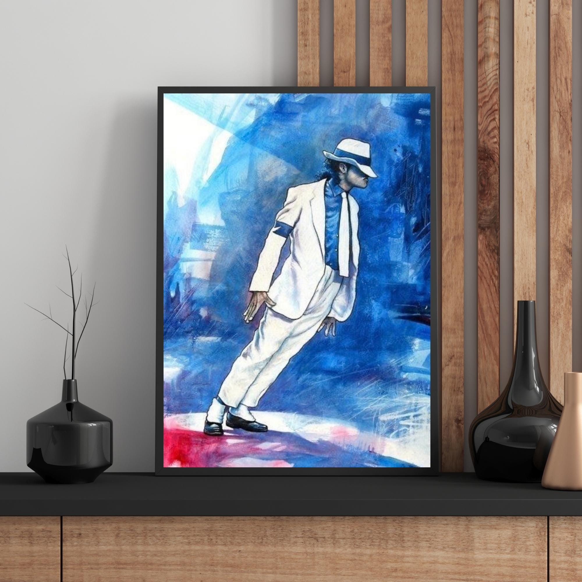 Michael Jackson Lean Dance Canvas – Iconic Pop Star Wall Art