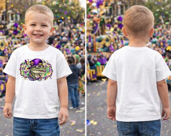 TODDLER Mardi Gras Alligator , Mardi Gras Boys Mardi Gras Shirt, Alligator Louisiana