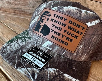 Trump 2024 Trucker Hat: Leatherette Patch, Support Trump/Vance