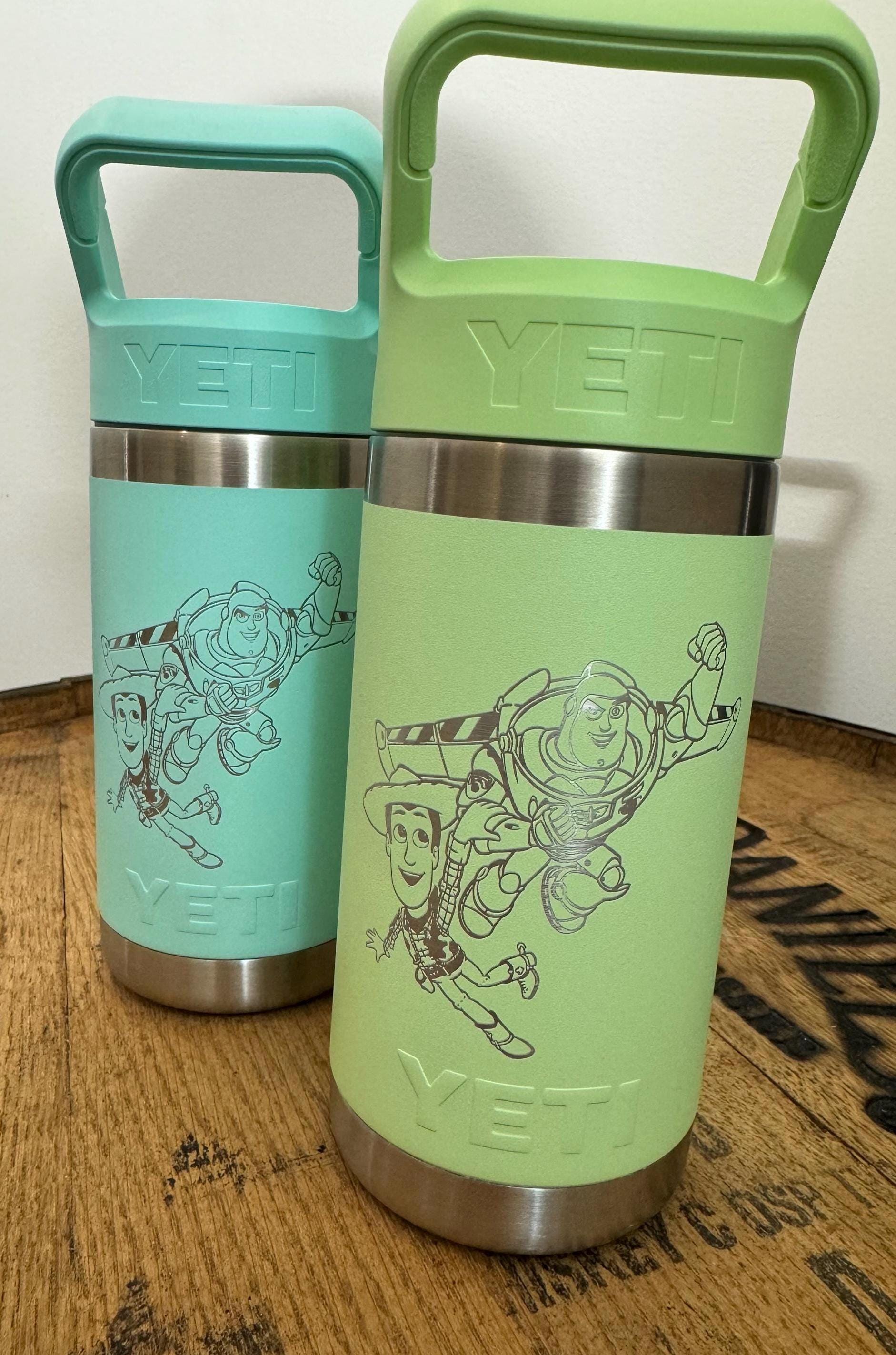 inspired Toy YETI Water Bottle / Custom Buzz Year and Woody Cup / Kids Christmas Gift / birthday gift / Vacation cup