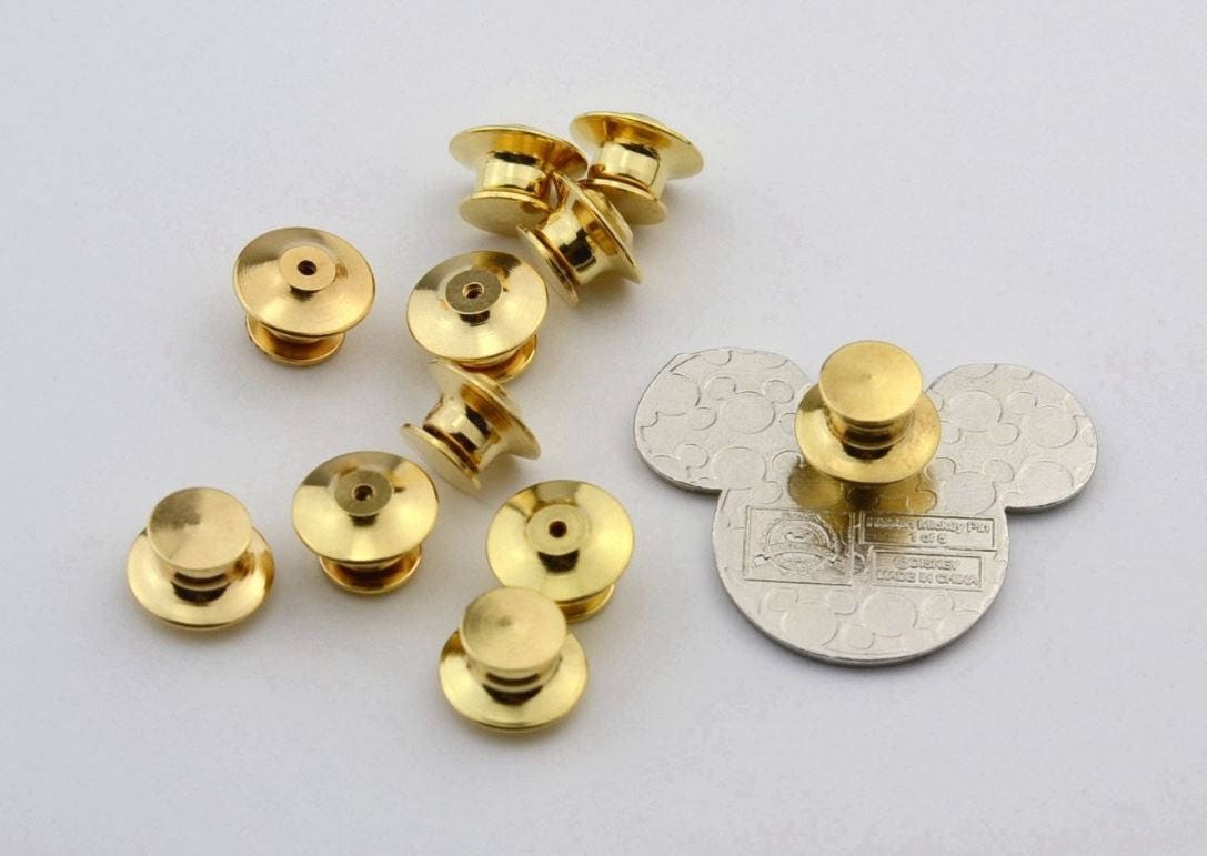 12 Pack of Locking Pin Backs / Pin Keepers Never Lose a Etsy