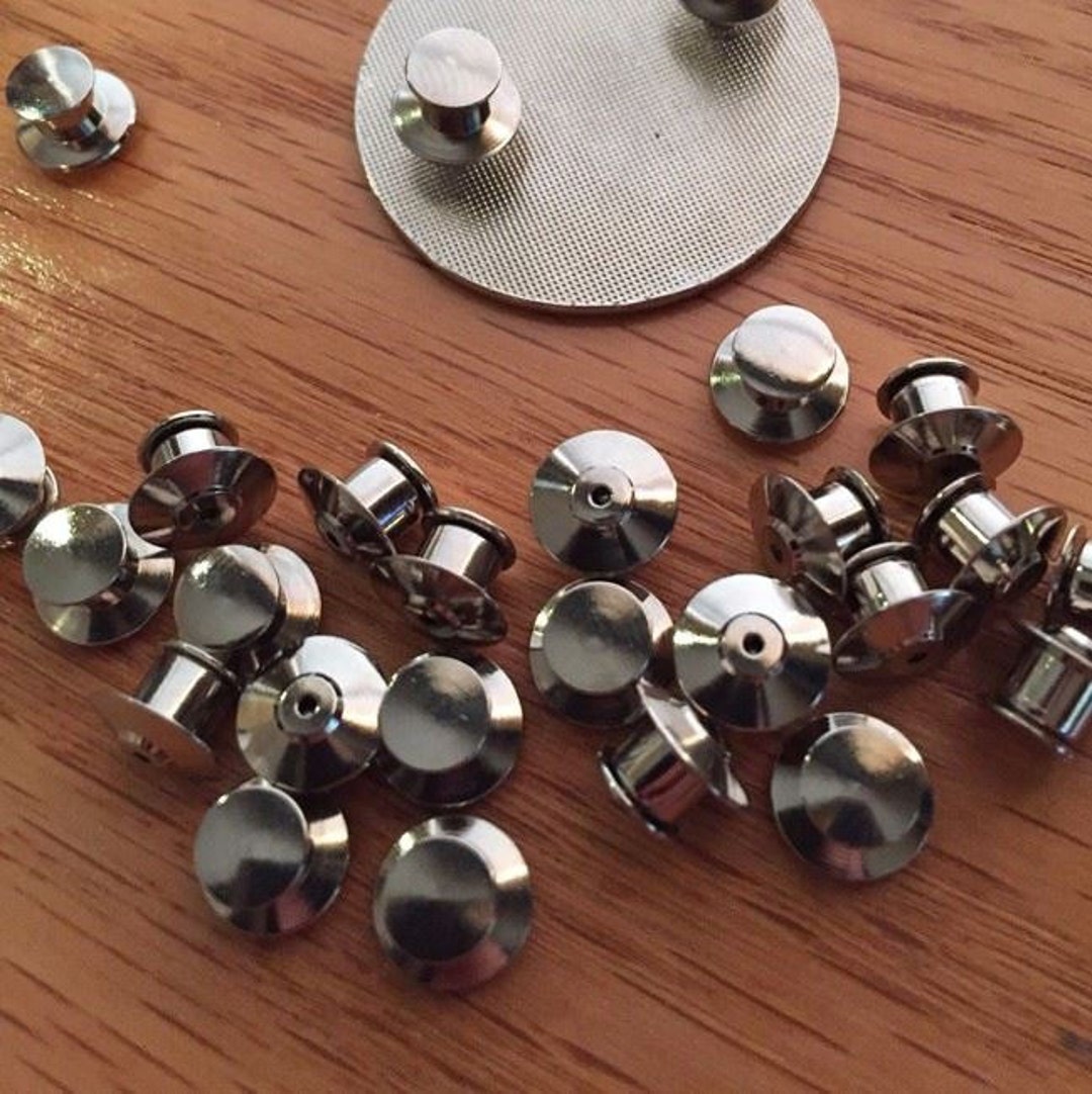Magnetic Locking Pin Backs Pin Keepers Mount or Wear! (Set of 5
