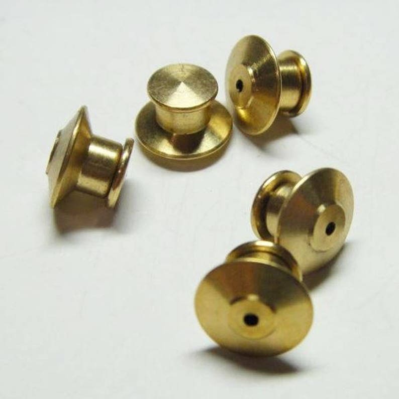 12 Pack of Locking Pin Backs / Pin Keepers Never Lose a Etsy