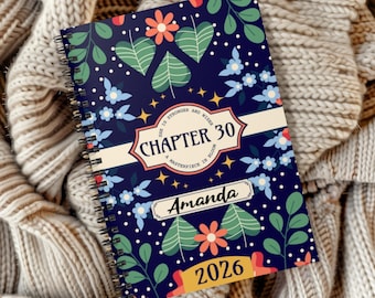 Personalized 30th Birthday Gift for Her, Custom Name Journal, Chapter 30 Notebook, Turning 30 Gift, Floral Birthday Keepsake