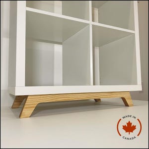 IKEA Kallax 3 kisten haken poten houten frame gemaakt van massief hout / Kallax meubelpoten meubelpoten voor Kallax plank in verschillende breedtes