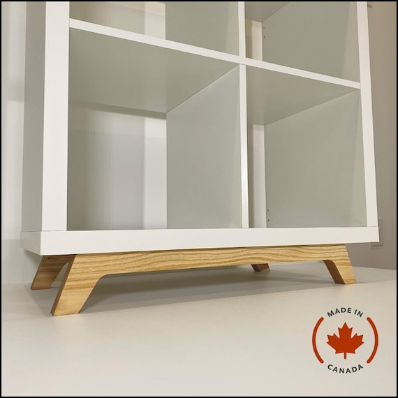 IKEA Kallax 2ボックス脚 手作り無垢材製ライザー脚 IKEA Kallax用 IKEA Kallax 2ボックス脚 手作り無垢材製ライザー脚 IKEA Kallax用