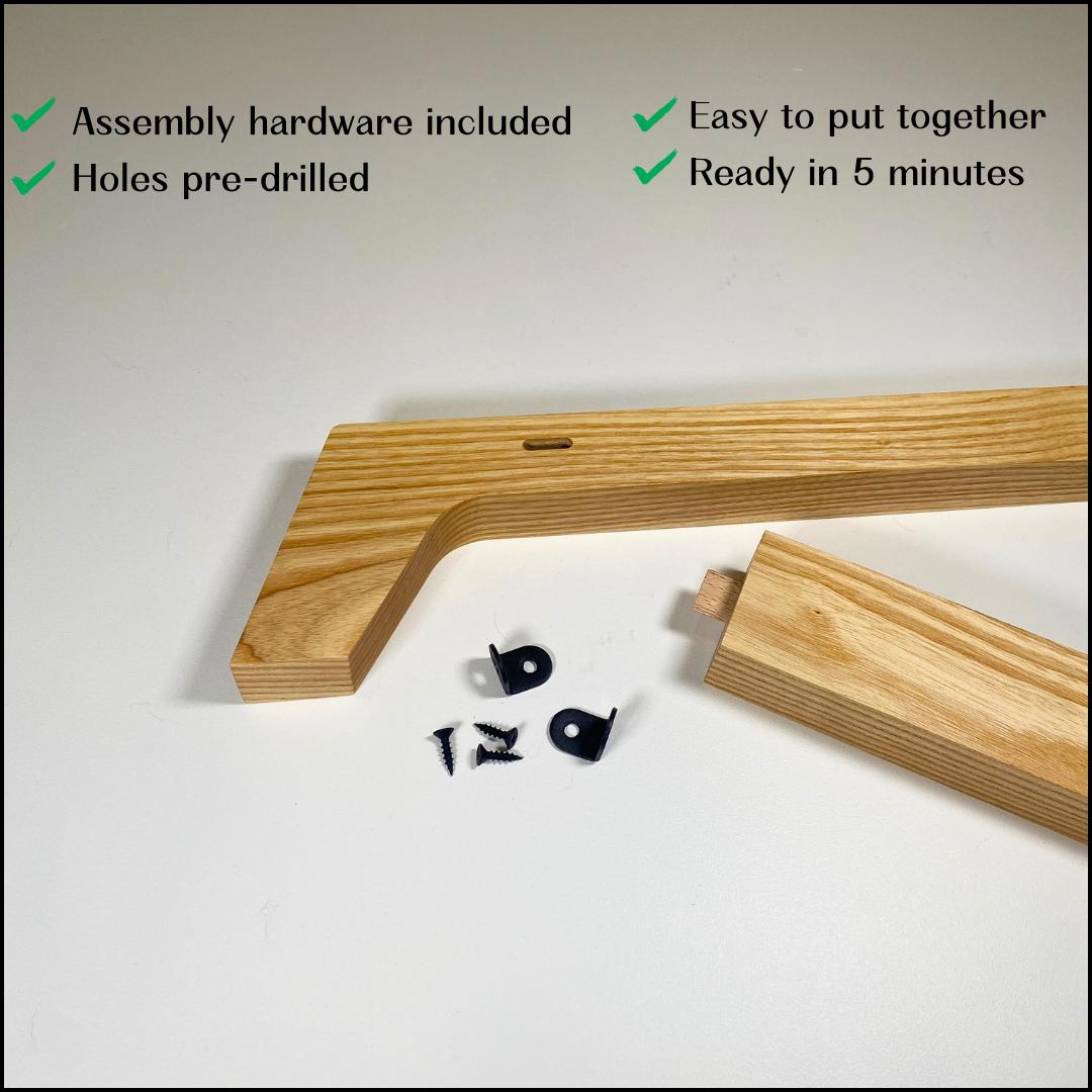 IKEA Kallax 2ボックス脚 手作り無垢材製ライザー脚 IKEA Kallax用