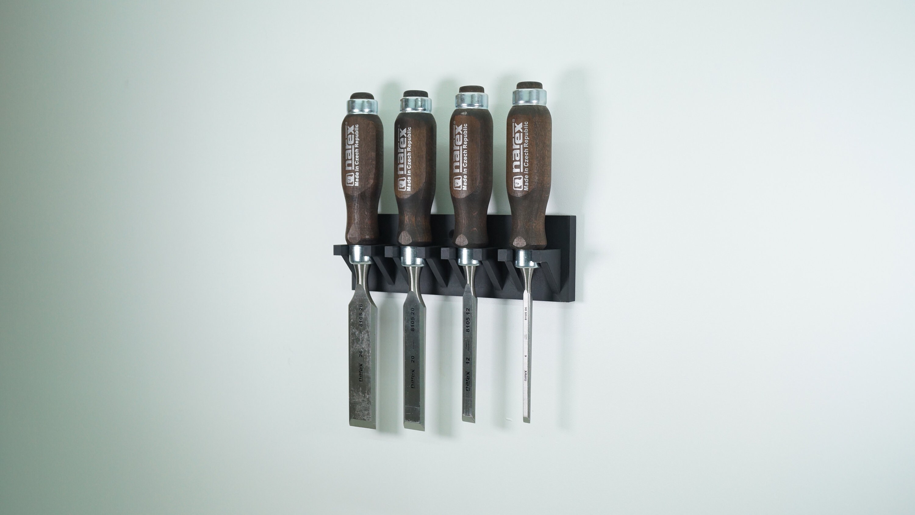 Chisel Holder for a Set of Four NAREX Chisels (1/4, 1/2, 13/16, 1 ...