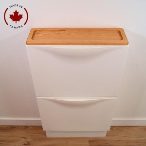 Custom Wooden Shelf for Ikea TRONES Shoe Cabinet Top -Wall Mounted Organizer - IKEA Cabinet Upgrade - Gift Idea - IKEA Hack Storage Solution