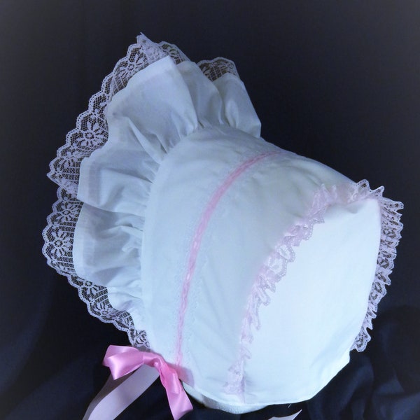 Adult Baby Sissy ABDL Littles Dress Up Bonnet ~ Baby's First Bonnet ~ My Binkies and Bows