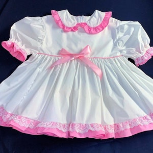 Simple Bubble Gum Pink dress set abdl adult baby sissy littles dress up