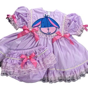 abdl LILAC EEYORE Dress Set adult baby sissy littles dress up