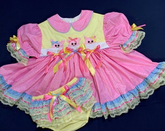 Adult Baby Sissy Littles Abdl THREE LITTLE PIGS Dress Set My
