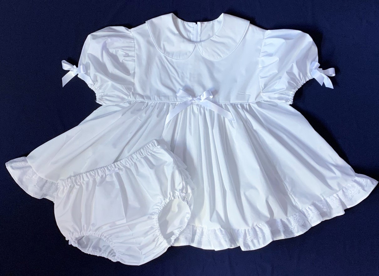 Adult Baby Sissy Littles Abdl WHITE CLOUD Dress and Diaper - Etsy