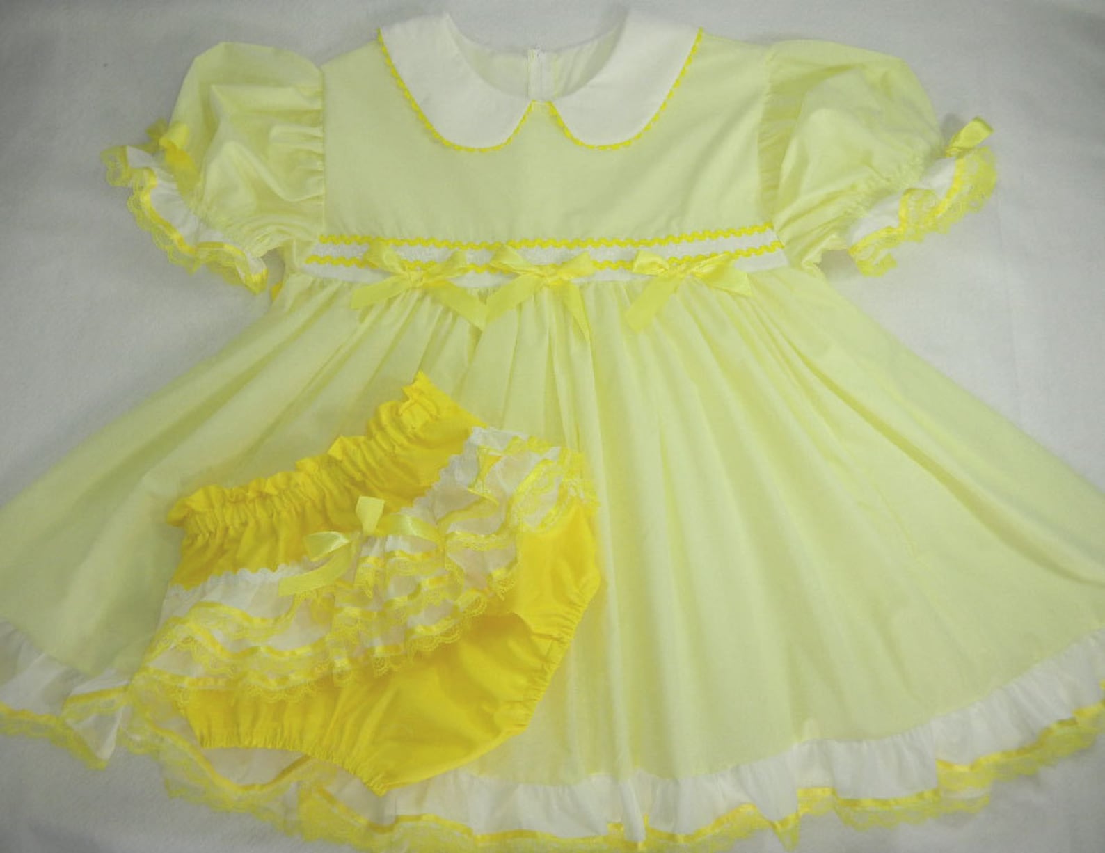 Adult Baby Sissy Littles ABDL Lemon Pie Dress Set Binkies ...