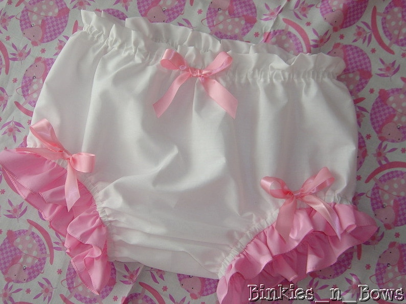 LAST ONE Adult Baby Sissy Little Bunny n Chick Dress Set PUL Lined Diaper Cover