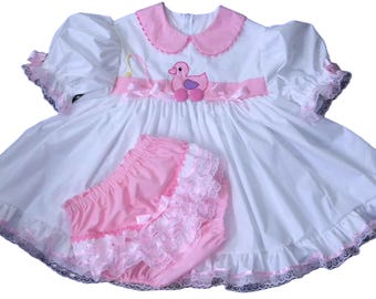 Adult Baby abdl sissy littles Ducky Dress Set