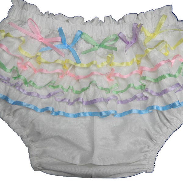 Adult Baby Sissy Littles ABDL Vanilla Cream with CONFETTI SPRINKLES Diaper Cover Dress Up My Binkies and Bows