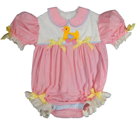 Adult Baby Sissy Yellow Pull Toy Ducky Dress Set Binkies/_n/_Bows