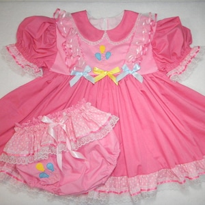 Adult Baby Sissy Littles ABDL My Little Pony PINKIE PIE Dress Set
