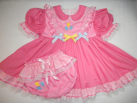 abdl princess dress ABDL Adult Baby Sissy Littles ~ NEW Baby Princess AURORA Double Peek A Boo - Twozee Dress - My Binkies and Bows