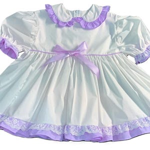 Lilac Ruffle Dress & Diaper Cover: Adult Baby Sissy ABDL Set