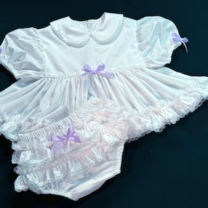 Adult Baby Sissy Littles abdl SPRINKLE of LILAC Dress Set My Binkies and Bows