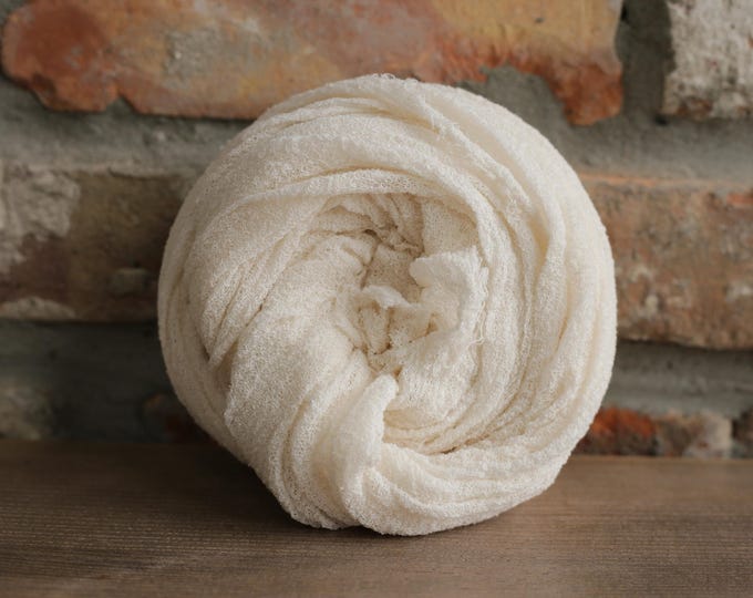 Organic Baby Blanket – Cheesecloth Baby Wrap, Newborn Photography Prop, Gauze Swaddle or Backdrop for Baby Photoshoots 11.07