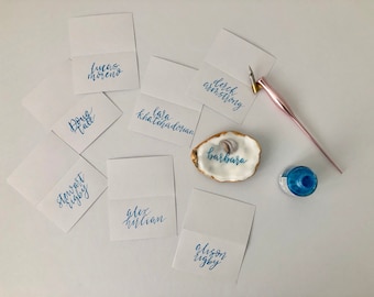 Custom Calligraphy Place Cards, Calligraphy Place Cards, Place cards