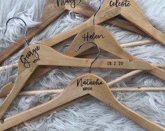 Bridal Wedding Hanger, Wedding Hangers, Coat Hanger,  Bridal Party Hangers, Bridal Gift