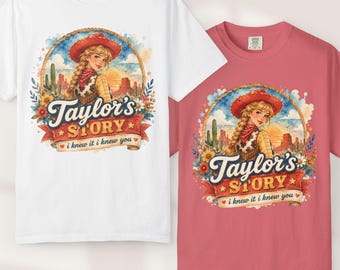 Maglietta retrò "I Knew It I Knew You" Comfort Colors TS5 Ringer Tee Eras Vneck Tee Regalo per amanti della musica Taylor Baby Tee Top corto da cowgirl ad acquerello