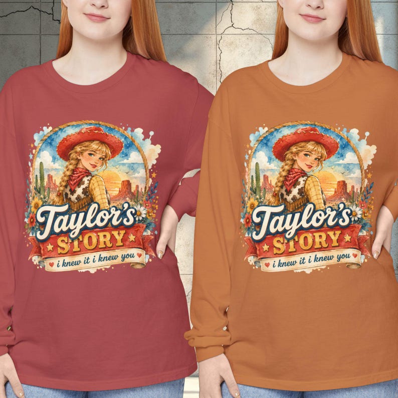 Retro I Knew It I Knew You T-Shirt Comfort Colors TS5 Ringer Tee Eras Vneck Tee Music Lover Gift Taylor Baby Tee Watercolor Cowgirl Crop Top image 9