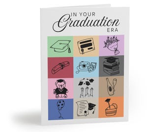 Nel tuo biglietto di laurea Era per gli amanti della musica Biglietto di laurea Taylor Biglietto di congratulazioni per la scuola superiore e l'università Regalo carino per la laurea Era