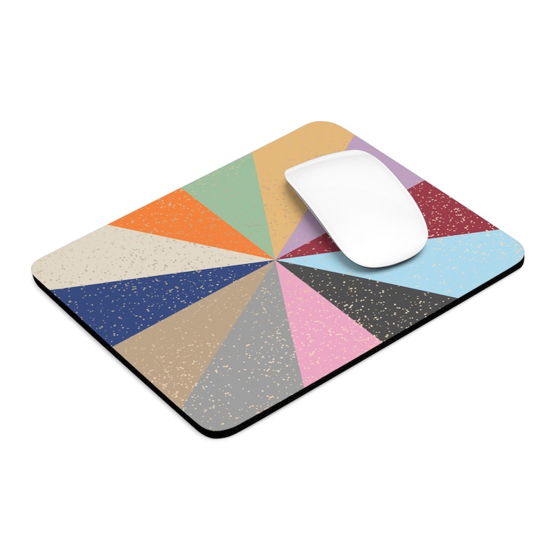 Color Wheel Mouse Eras Mousepad Retro Color Wheel Mouse Pad Taylor Desk Mat Music Lover ...
