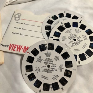 1963 View Master Reels Packet A413 Six Flags Over Texas, Dallas-Fort Worth,1961 h5 image 4