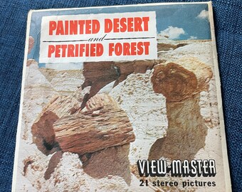 viewmaster vintage, Viewmaster 3 Reel ,21 stero pictures, Petrifed Forest, Painted desert, c