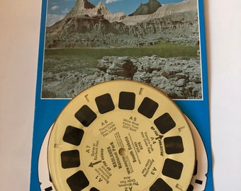 NIP View-Master 3D Tour Reels - Badlands, Dakota du Sud daté de 1972, 1991 boîte i