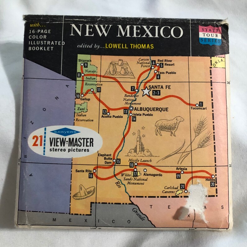 A375 New Mexico Land of enchantment State tour series edited  Etsy